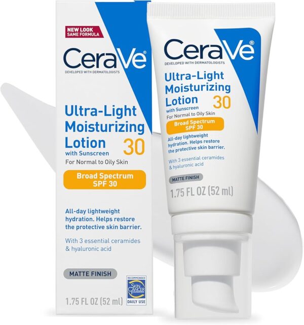 CeraVe Ultra-Light Moisturizing Lotion with sunscreen SPF 30