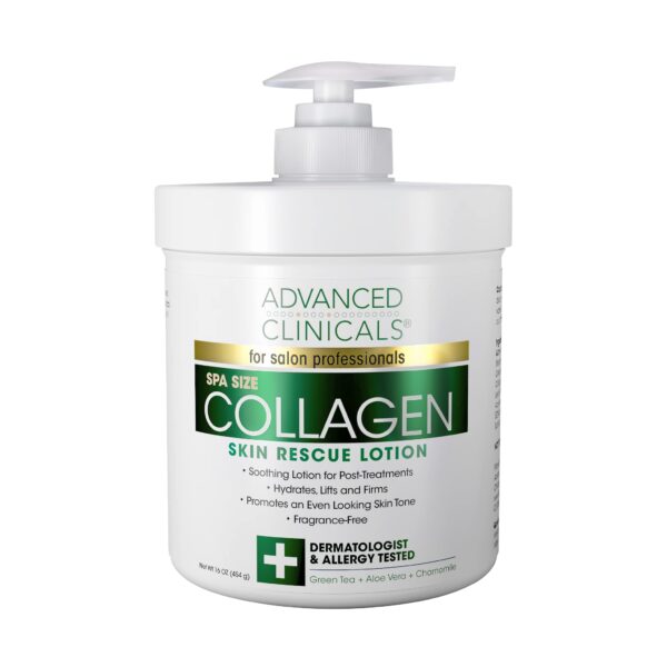 Advanced Clinicals Collagen Skin Rescue Lotion 454g