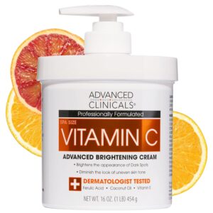 Advanced Clinicals Vitamin C Advanced Brightening Cream 454g