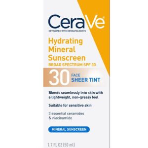 CeraVe Hydrating Mineral Sunscreen Sheer Tint SPF 30