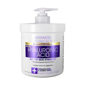 Advanced Clinicals Hyaluronic Acid Instant Skin Hydrator 454g