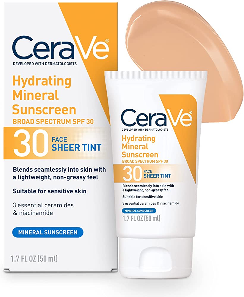 CeraVe Hydrating Mineral Sunscreen Sheer Tint SPF 30 - Image 2
