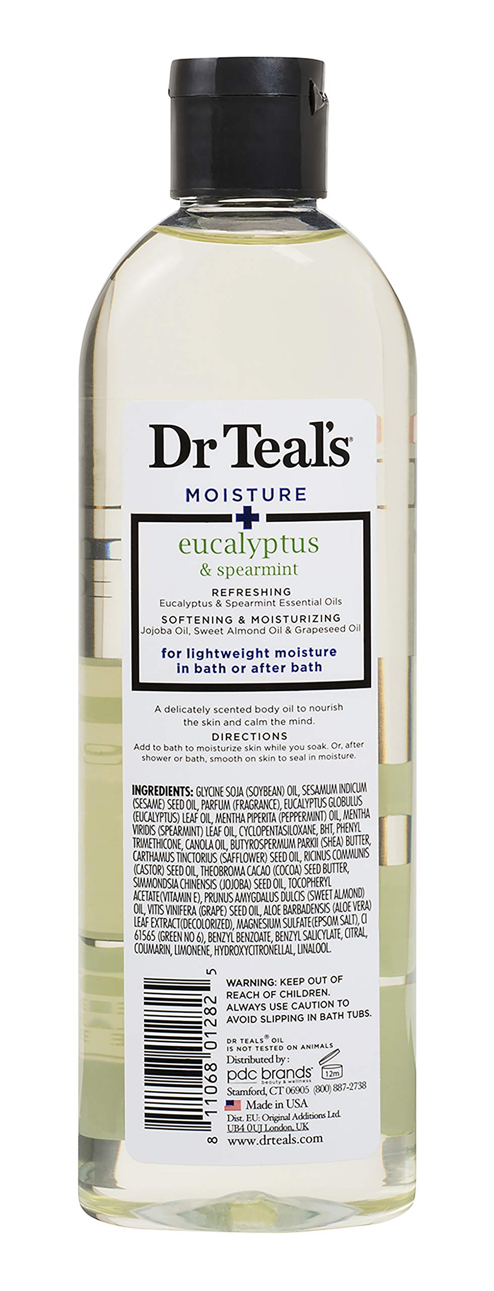 DR.Teals Moisturizing Bath & Body Oil - Rejuvenating Eucalyptus & Spearmint - Image 2