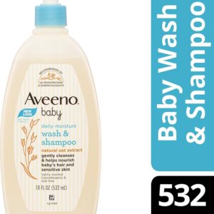 Aveeno Baby Daily Moisture Wash & Shampoo-532ML