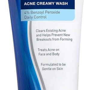 PanOxyl Acne Creamy Wash Benzoyl Peroxide 4% Daily Control