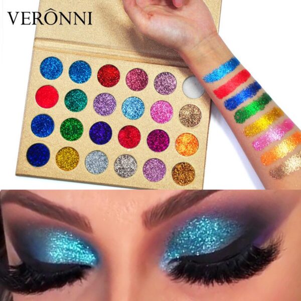 Veronni Glitter Eyeshadow Palette