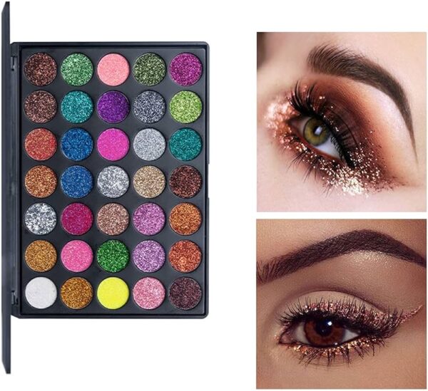 Veronni Glitter Eyeshadow Palette - Image 2