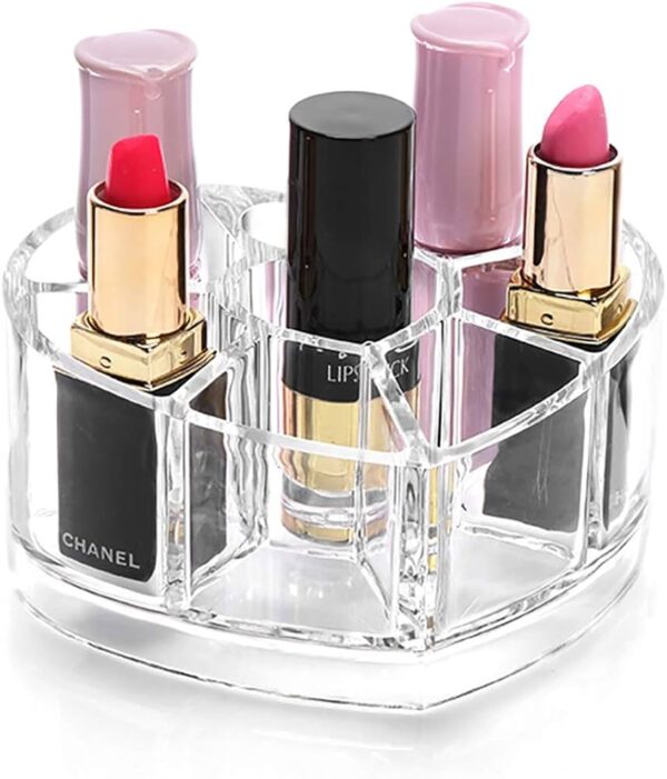 Heart-Shaped Lipstick/ Make Up Organizer