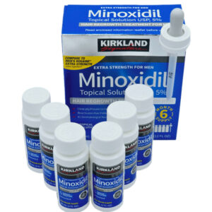 Kirkland Minoxidil 5% Extra Strength Topical Solution- Pack of 6