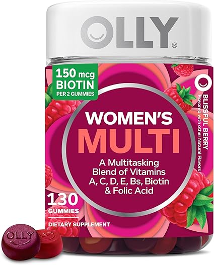 Olly Women's Multi Vitamins A,C, D, Bs Biotin & Folic