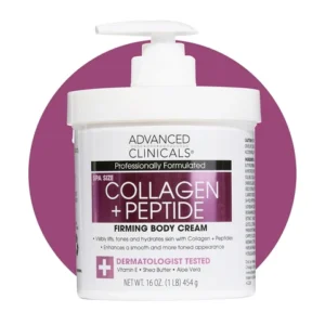 Advanced Clinicals Collagen + peptide Firming Body Cream