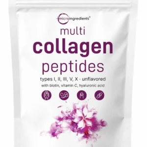 Micro Ingredients Multi Collagen Peptides Powder, 1lb (41 Servings)