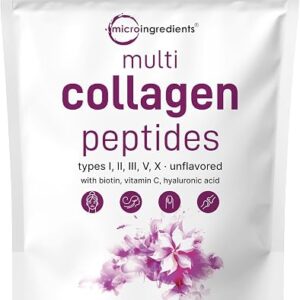 Micro Ingredients Multi Collagen Peptides Powder, 8oz (20 Servings)