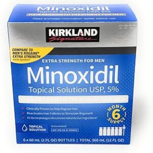 Kirkland Minoxidil 5% Hair Regrowth Treatment - 6 Bottles